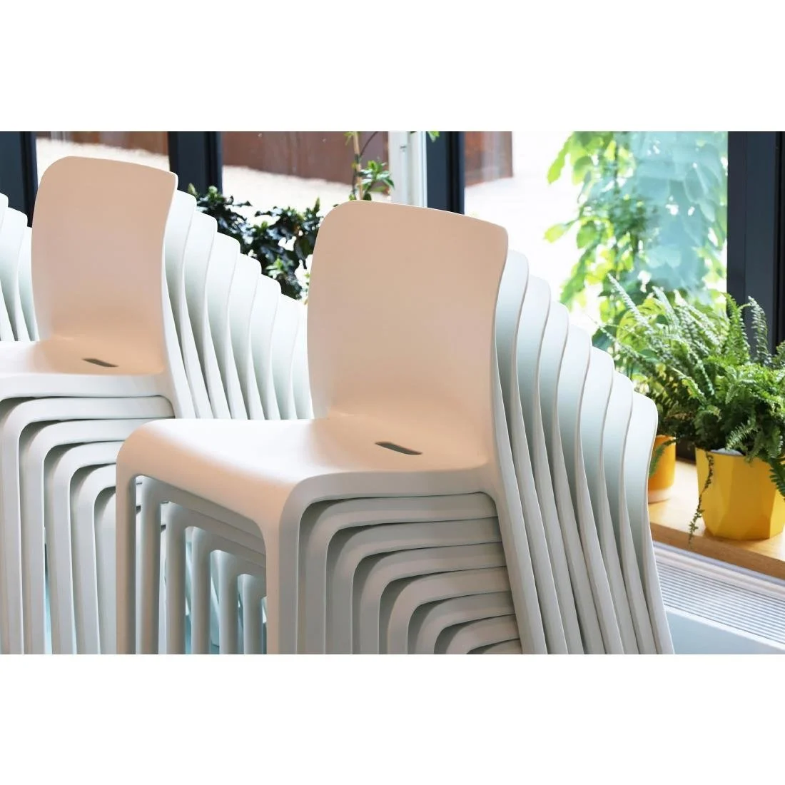 Origin POP Chair Traffic White 480x500x790mm (2 Pack) - Image 8