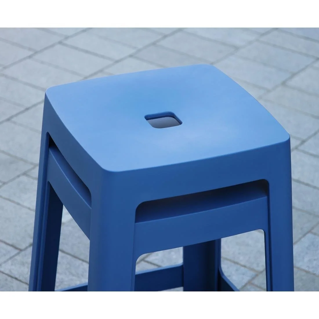 Origin Base High Stool Violet Blue 450x450x750mm (2 Pack) - Image 10