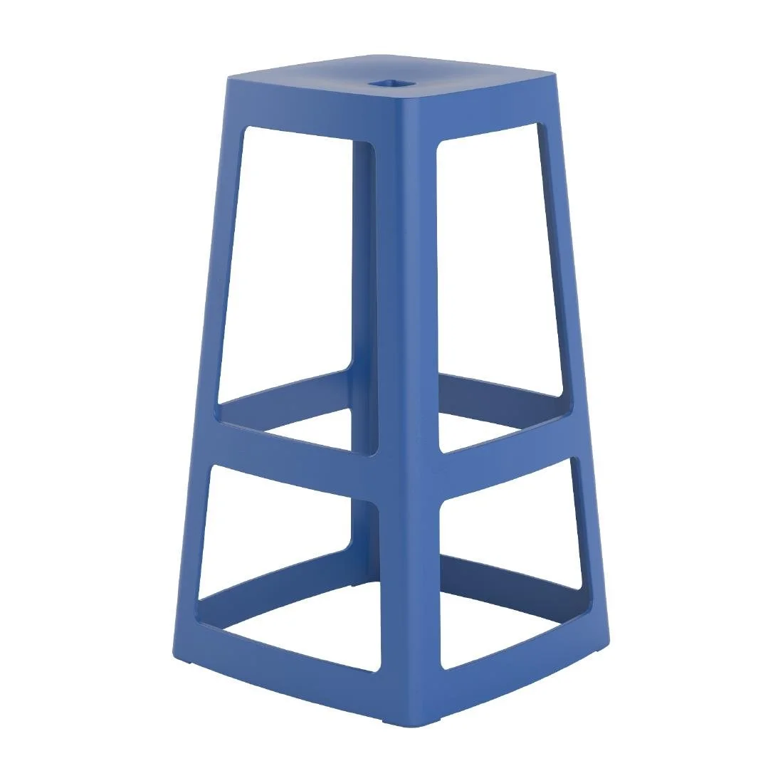 Origin Base High Stool Violet Blue 450x450x750mm (2 Pack) - Image 1