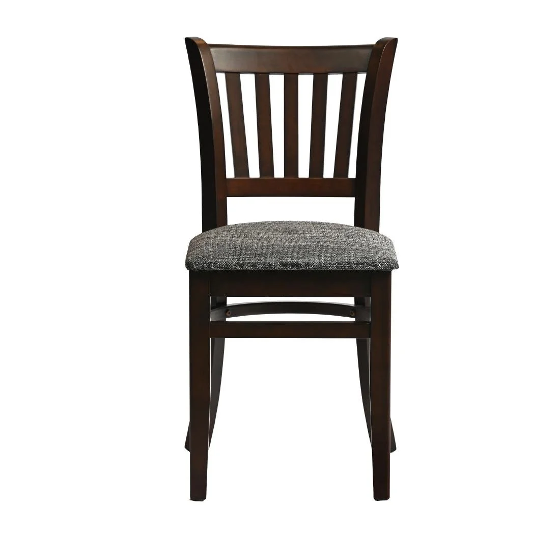 Manhattan Dining Chairs in Dark Walnut with Shetland Smoke Seat (2 Pack) - Image 1