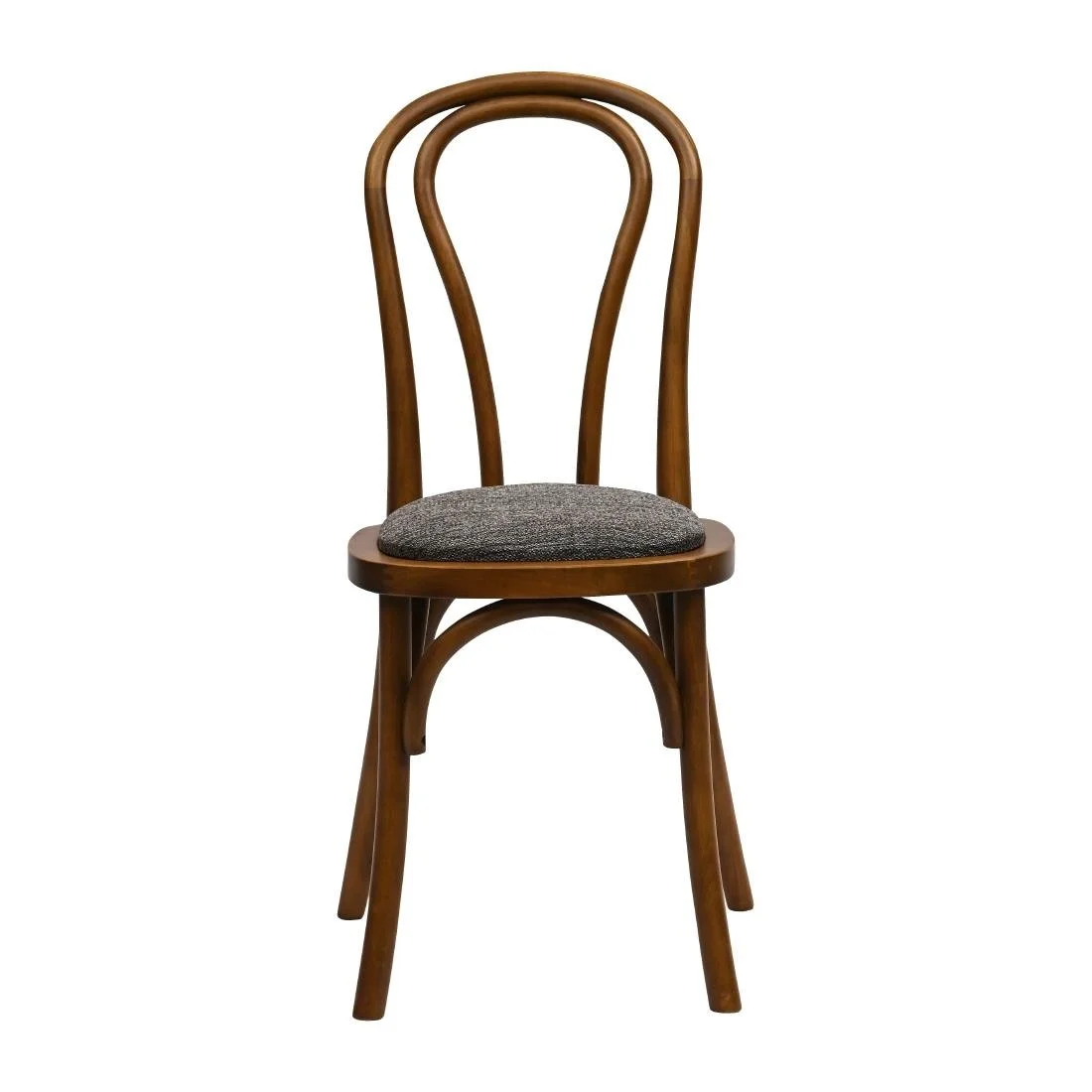 Hoop Back Dining Chairs in Weathered Oak with Shetland Smoke Seat (2 Pack) - Image 3