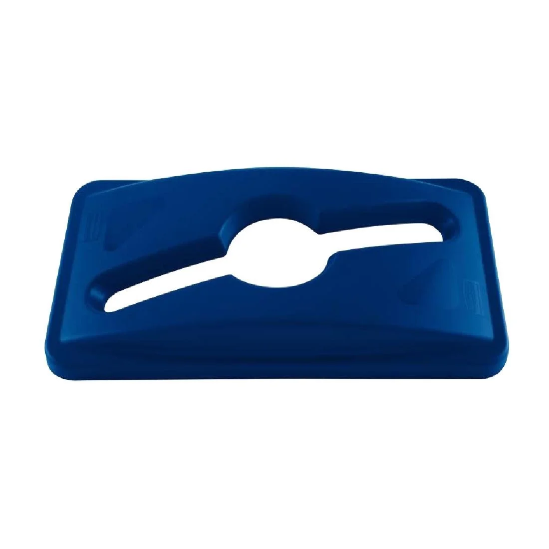 Rubbermaid Slim Jim Mixed Recycling Blue Lid - Image 2