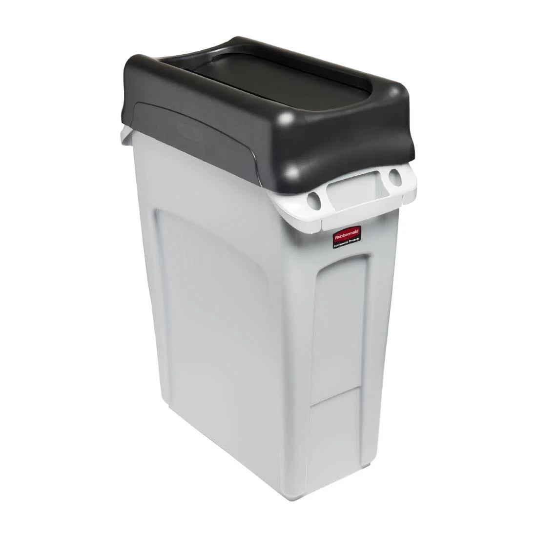 Rubbermaid Slim Jim Swing Black Lid - Image 1