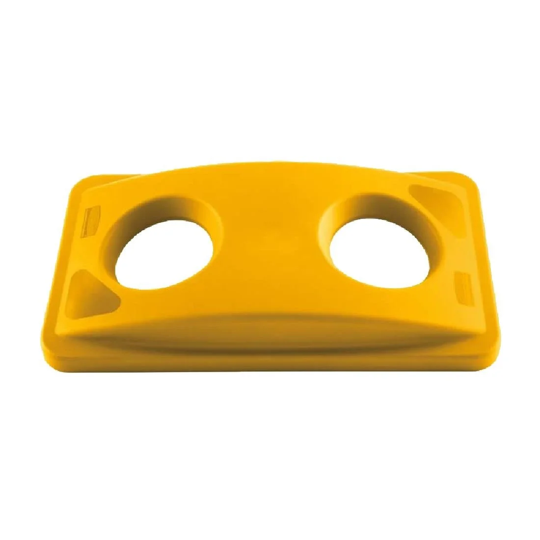 Rubbermaid Slim Jim Cans/Bottles Recycling Yellow Lid - Image 2