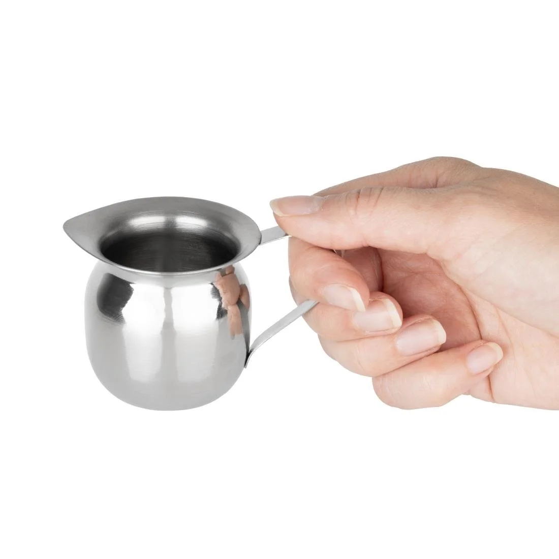 Olympia Stainless Steel Mini Milk Jug 78ml (6 Pack) - Image 6