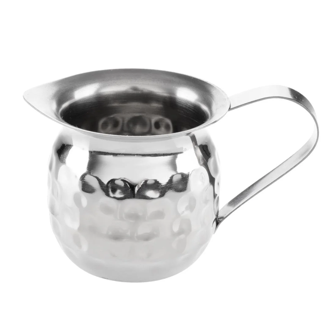 Olympia Hammered Stainless Steel Mini Milk Jug 78ml (6 Pack) - Image 3