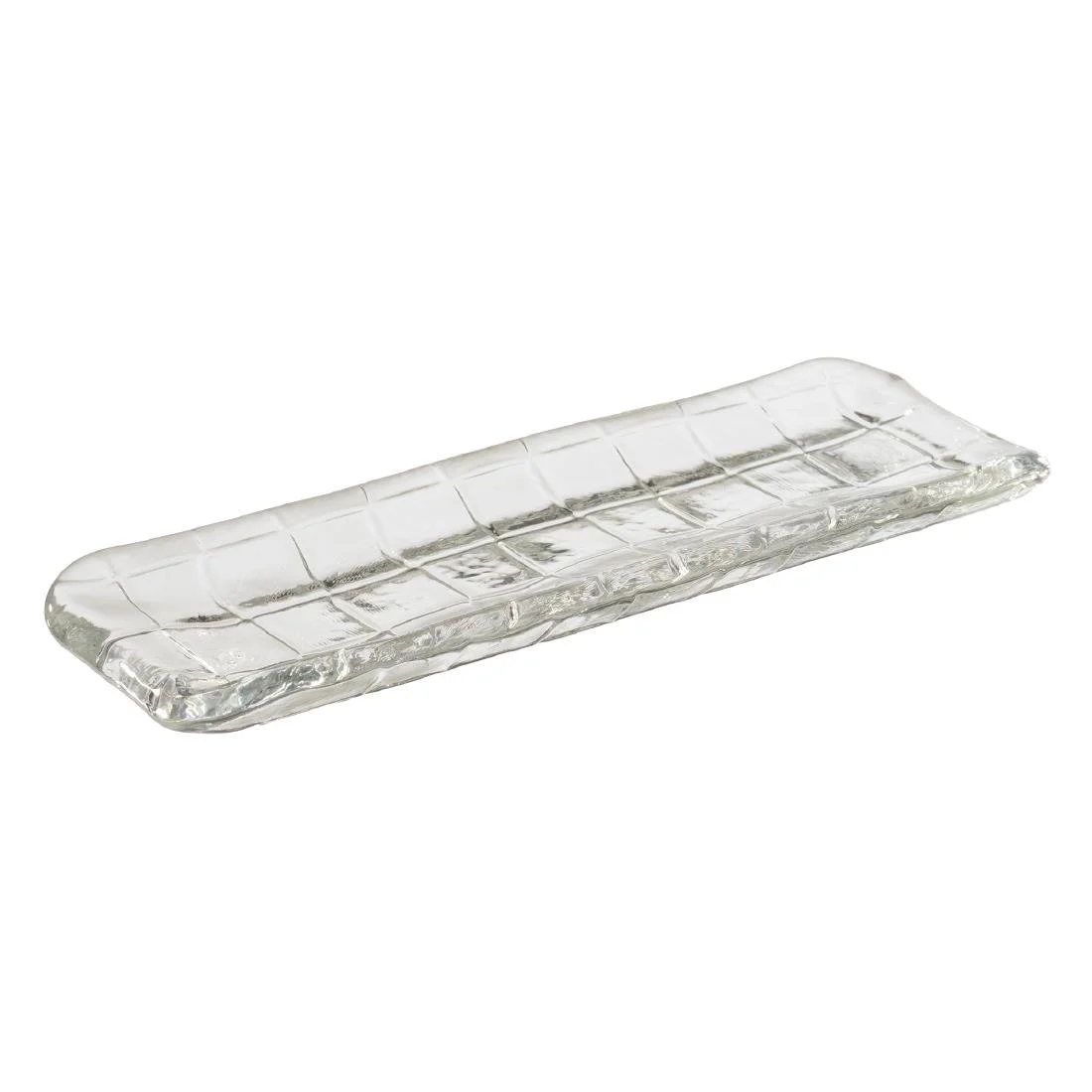 APS Takashi Sushi Board Clear Glass 190x65mm - Image 1
