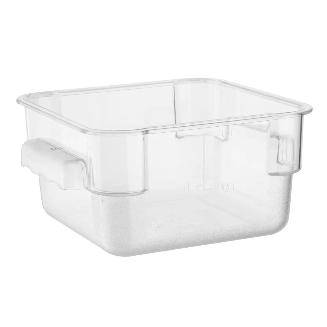 Hygiplas Polycarbonate Square Storage Container 1.5Ltr - Image 1