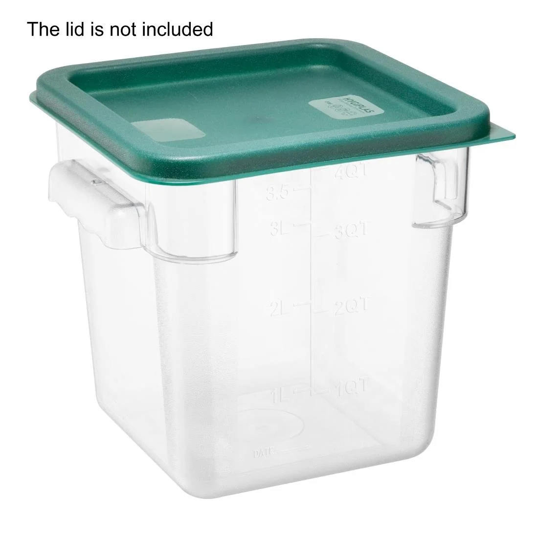 Hygiplas Polycarbonate Square Storage Container 3.5Ltr - Image 5