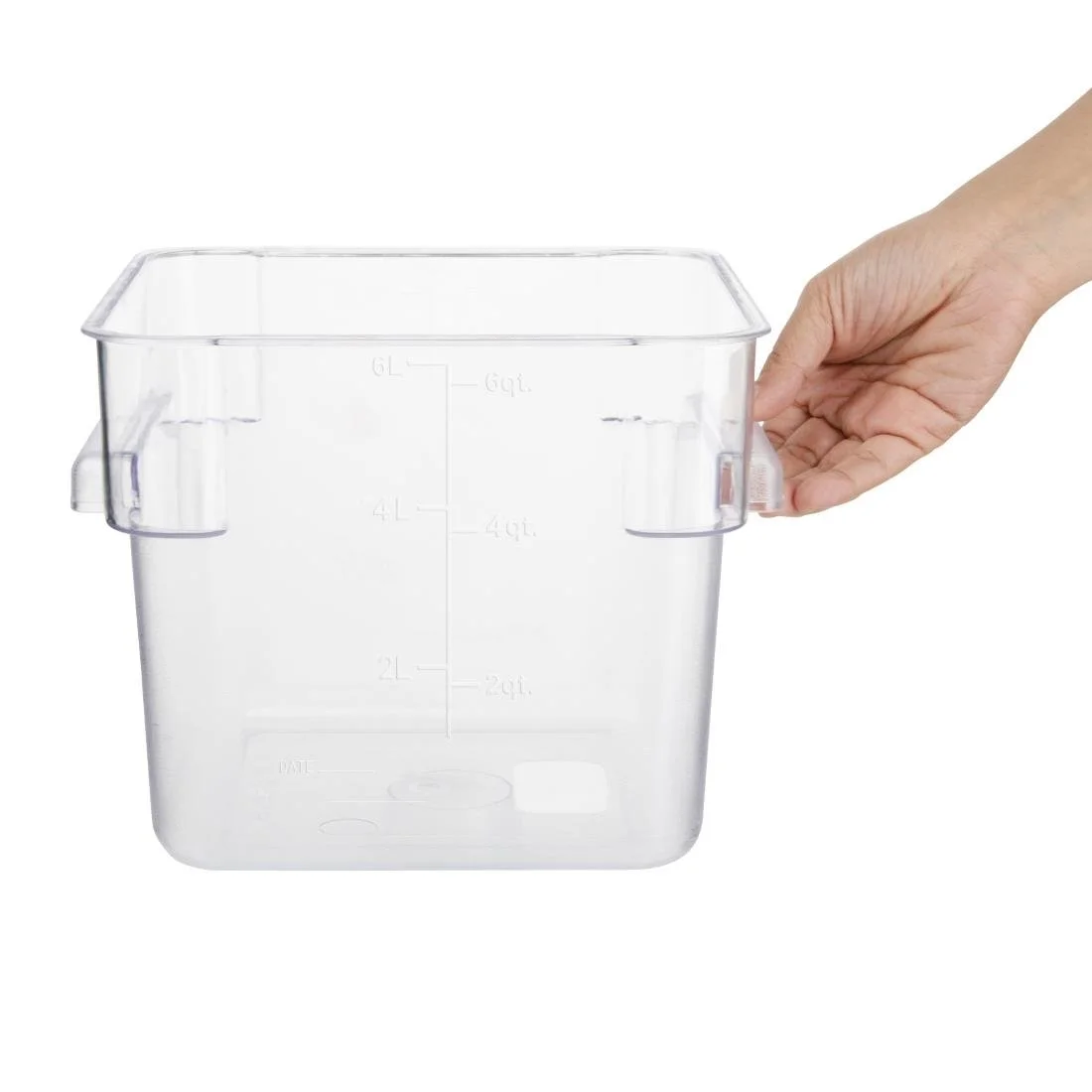 Hygiplas Polycarbonate Square Storage Container 5.5Ltr - Image 4
