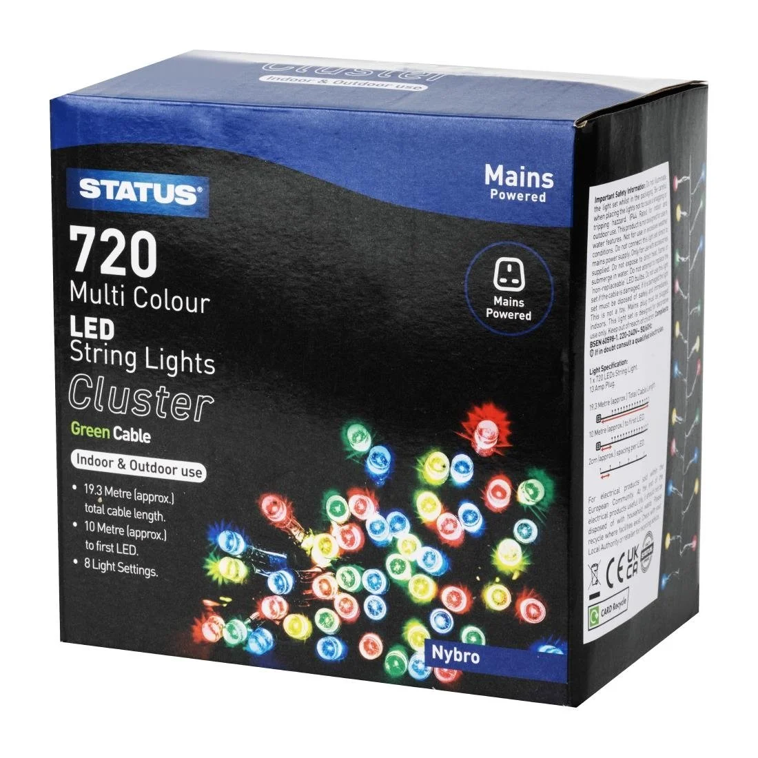 Status Nybro 720 Multi Coloured LED Indoor/Outdoor String Lights - Image 3