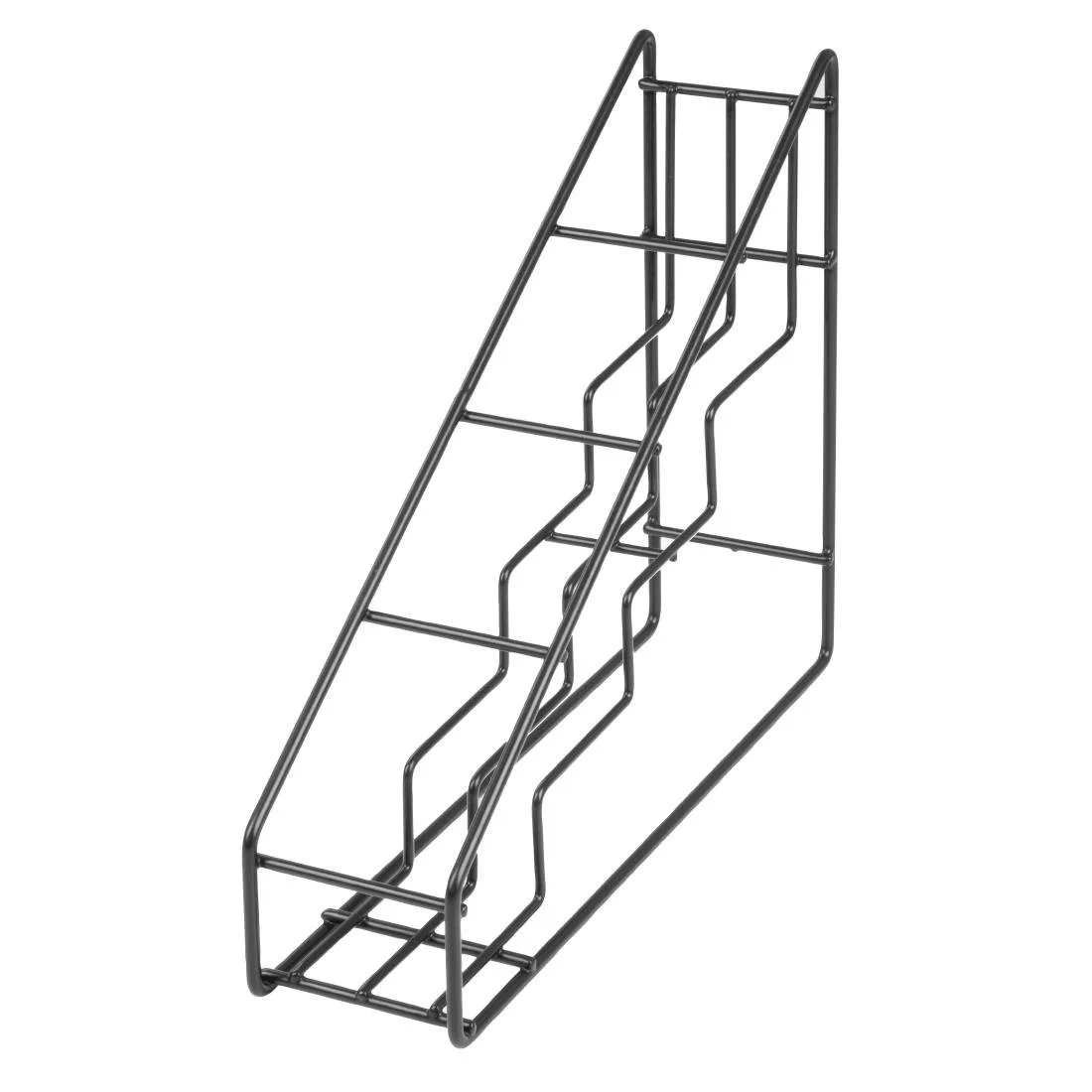 Olympia Syrup Bottle Stand Black Wire 400x105x320mm - Image 1