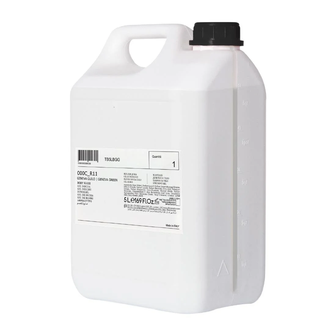 Geneva Guild Body Wash Pump Bottle 5Ltr Refill (2 Pack)