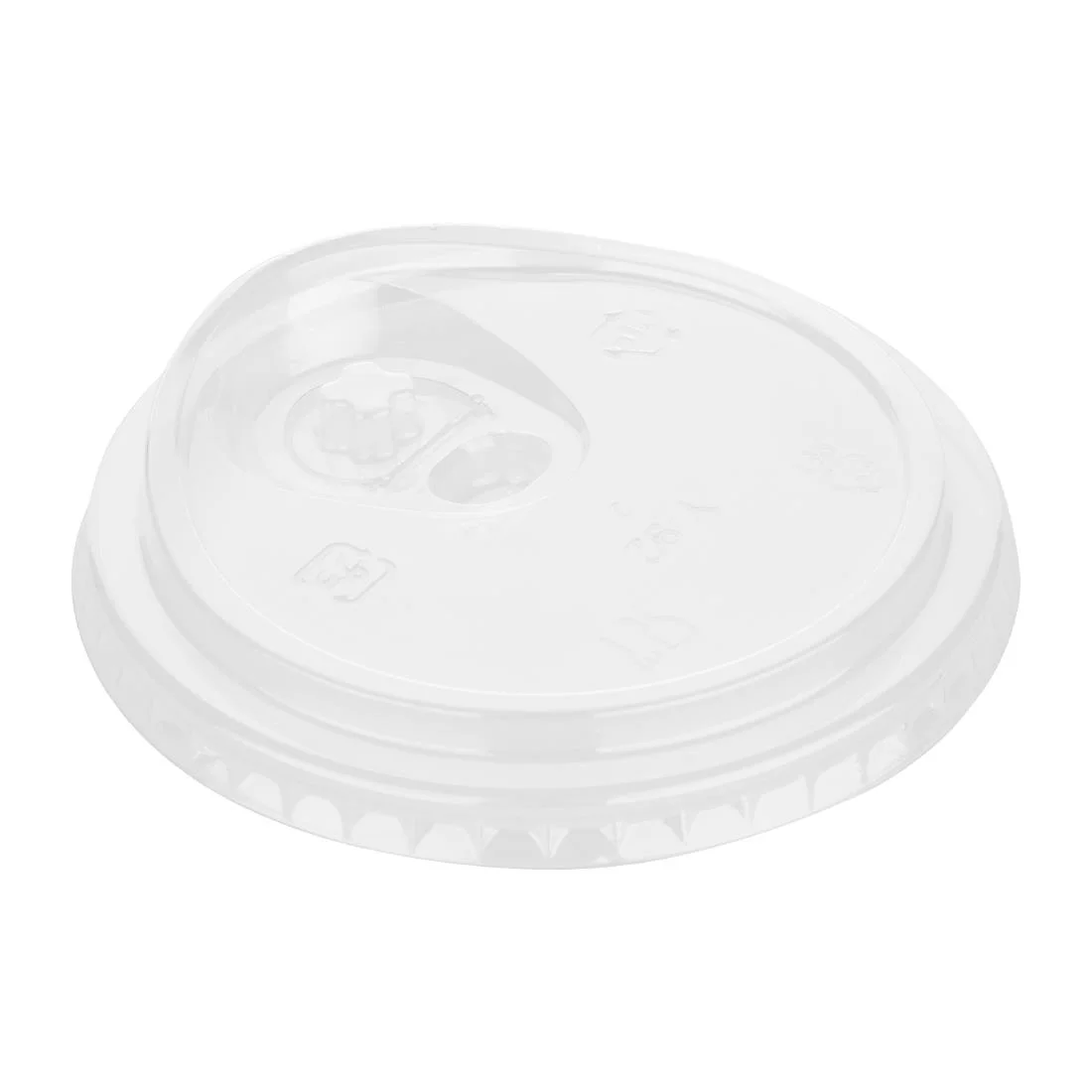 Fiesta Recyclable rPET Strawless Lids for 12/16/20oz Cups (400 Pack) - Image 1