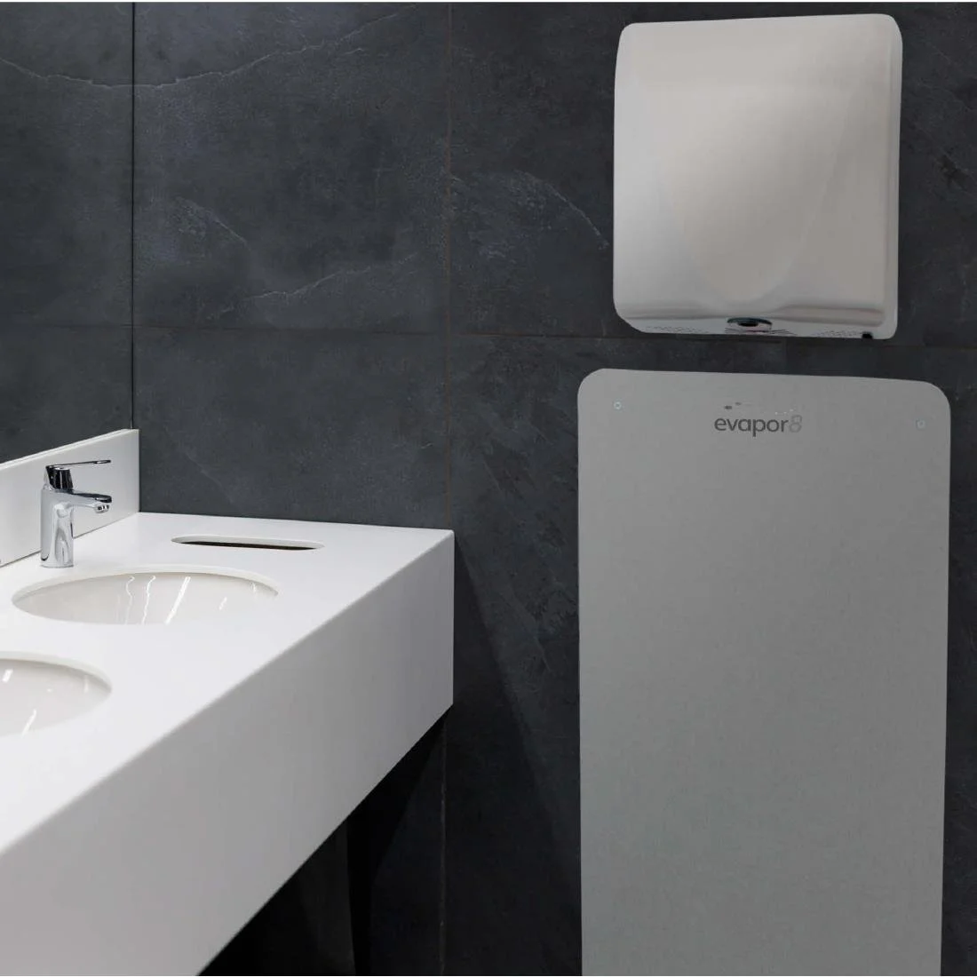 Evapor8 Splashback 800x400mm Plain Grey - Image 4