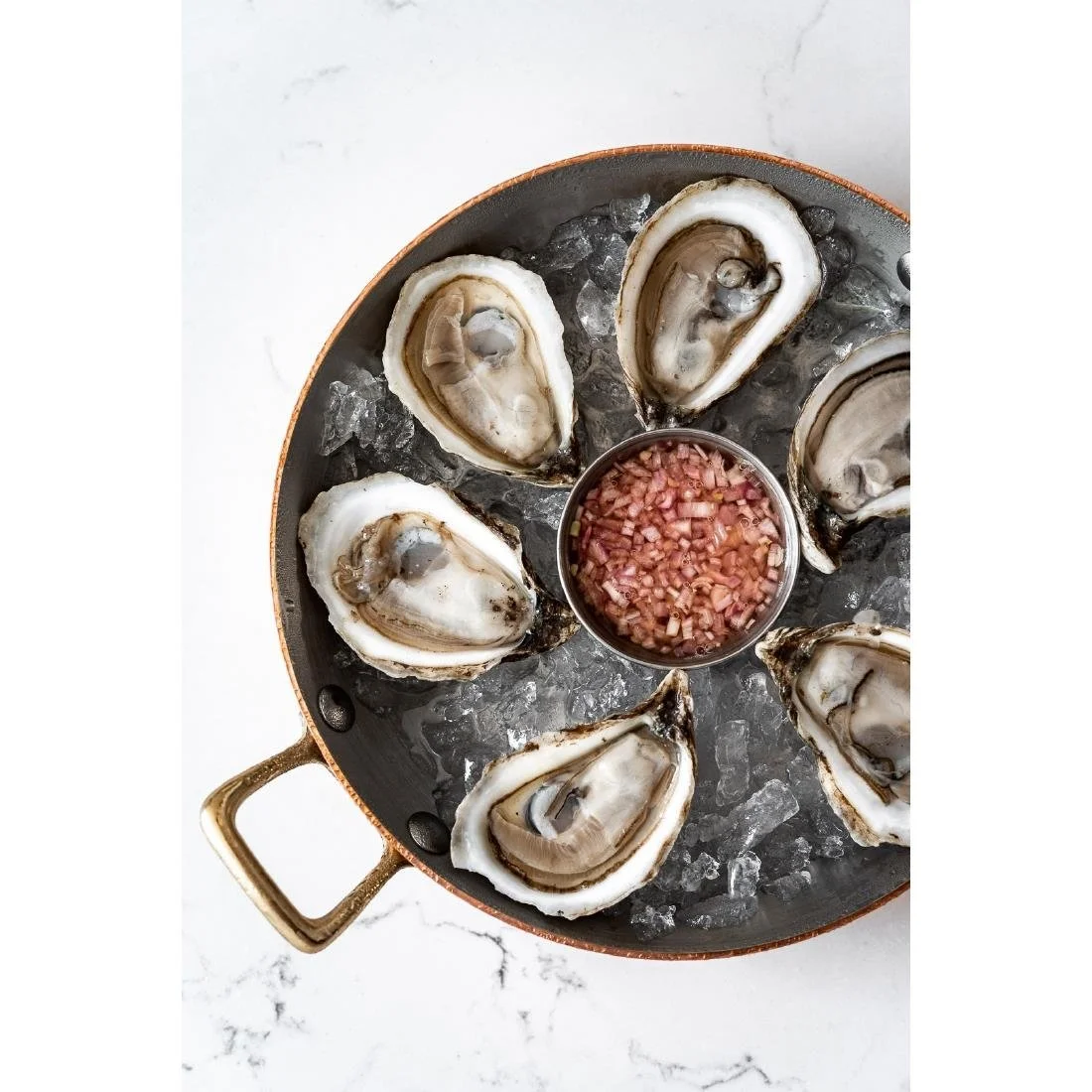 De Buyer Inocuivre Round Dish with Brass Handles 20cm - Image 3