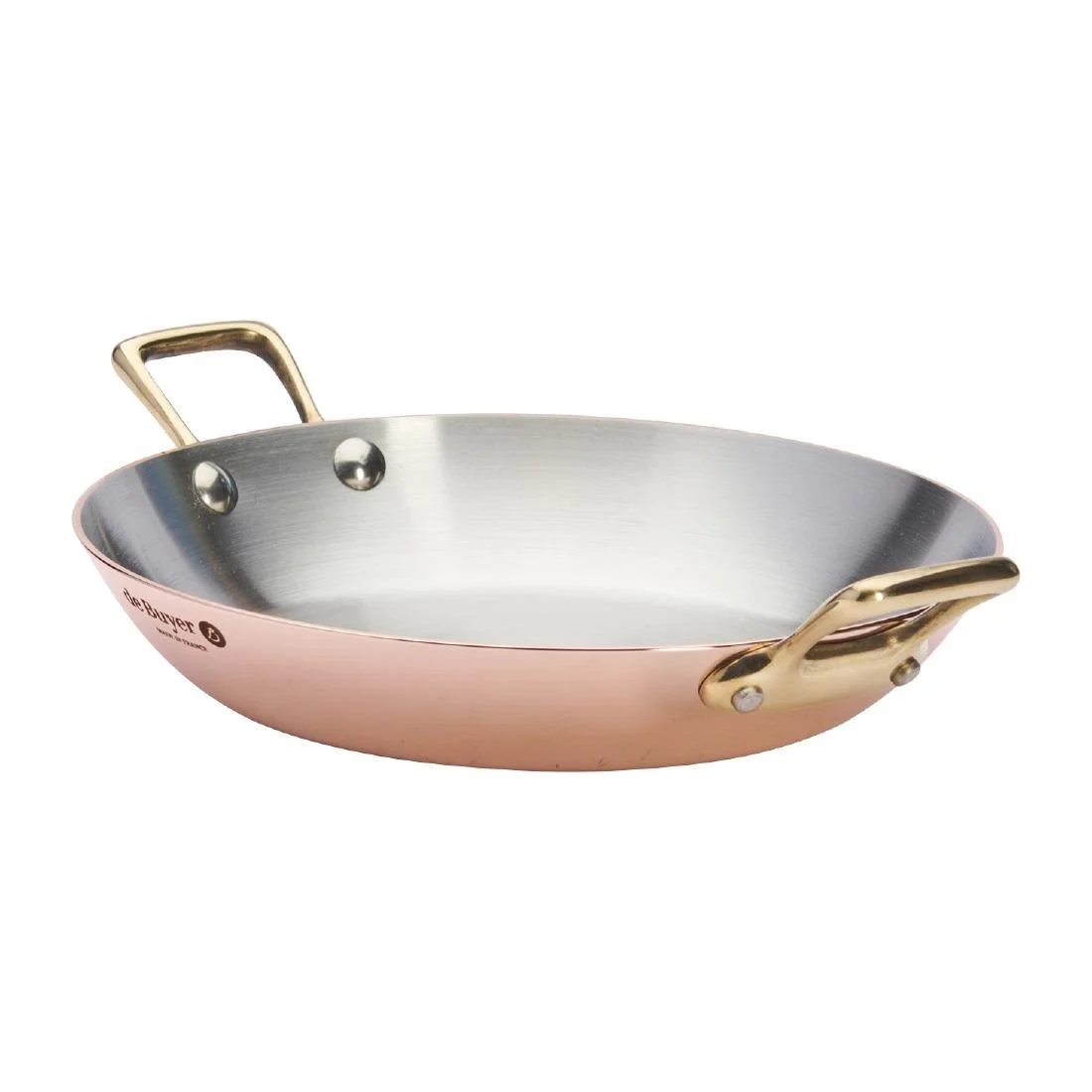 De Buyer Inocuivre Round Dish with Brass Handles 20cm - Image 6