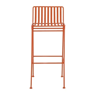 Bolero Spritz Slatted Bar Stools Vibrant Orange (2 Pack) - Image 1