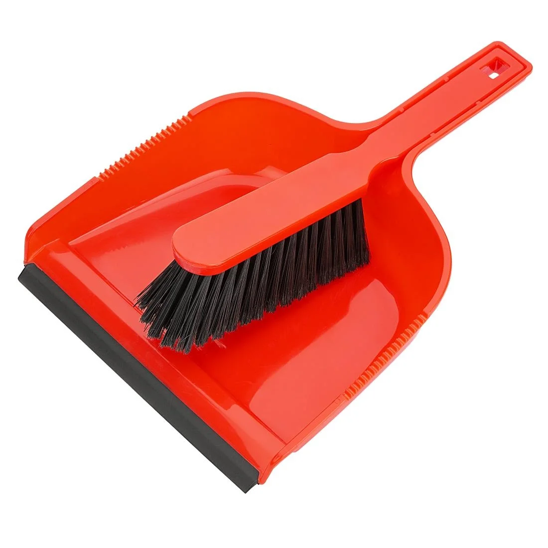 Jantex Dustpan & Brush Set - Red - Image 1