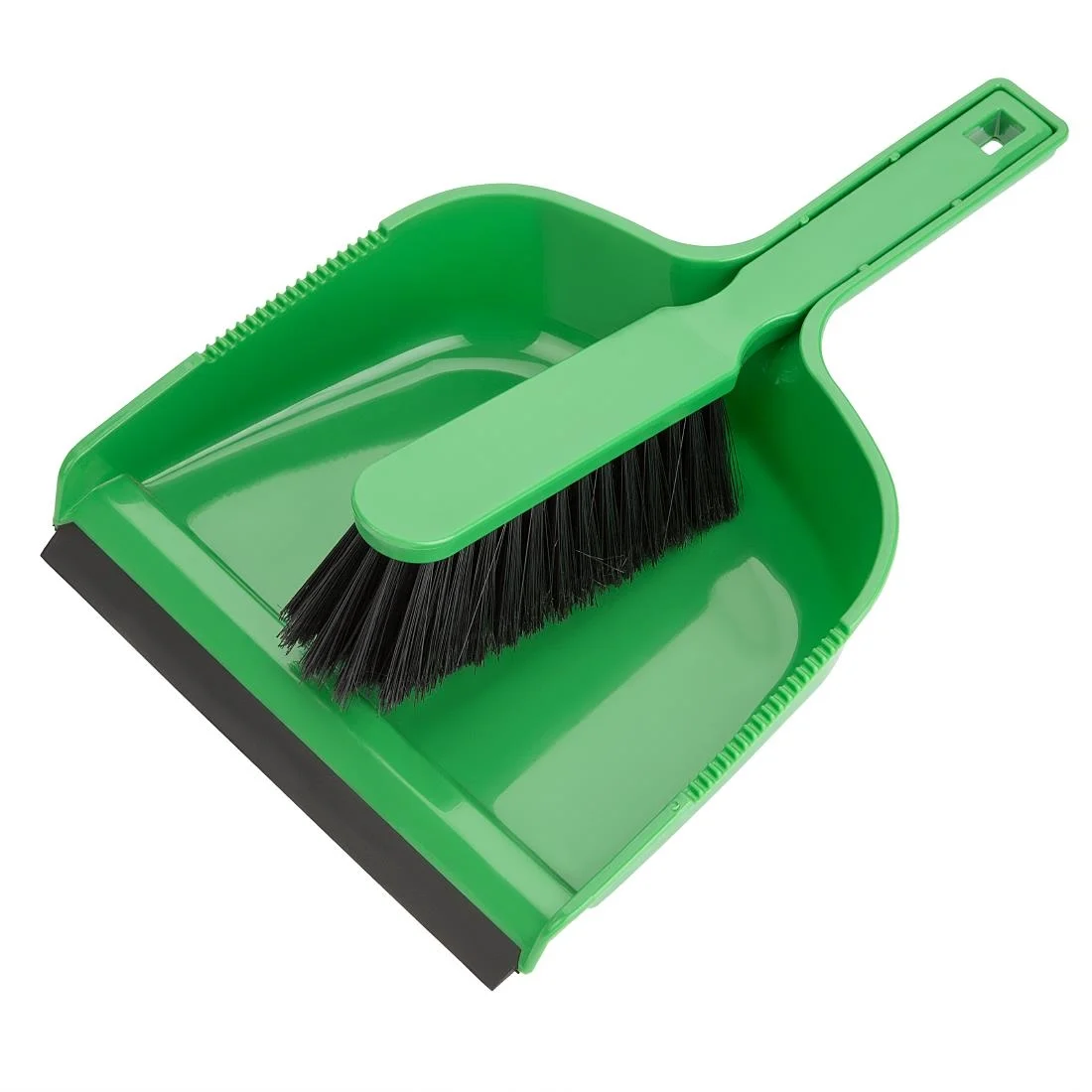 Jantex Dustpan & Brush Set - Green - Image 1