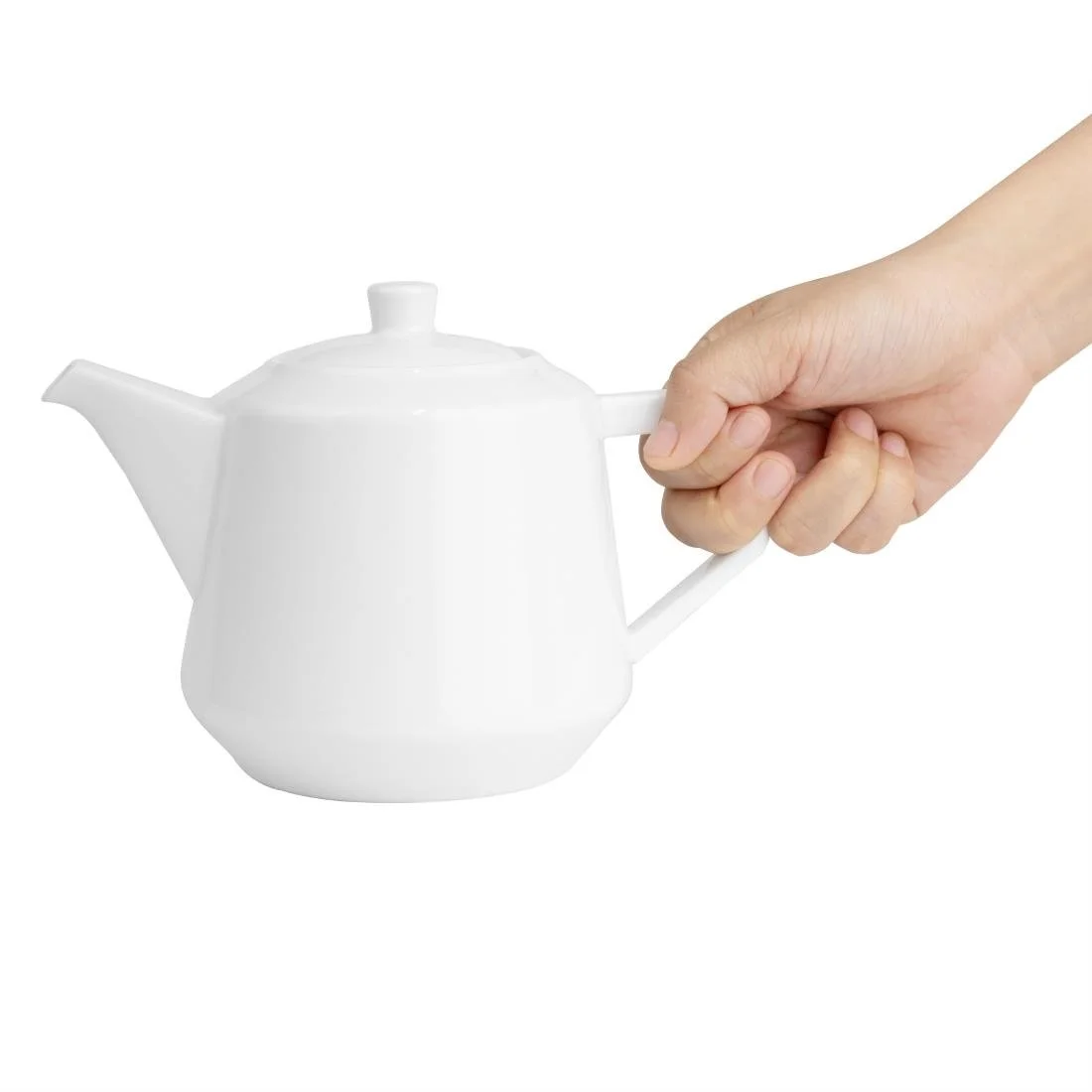Olympia Whiteware Deco Teapots 820ml (2 Pack) - Image 8