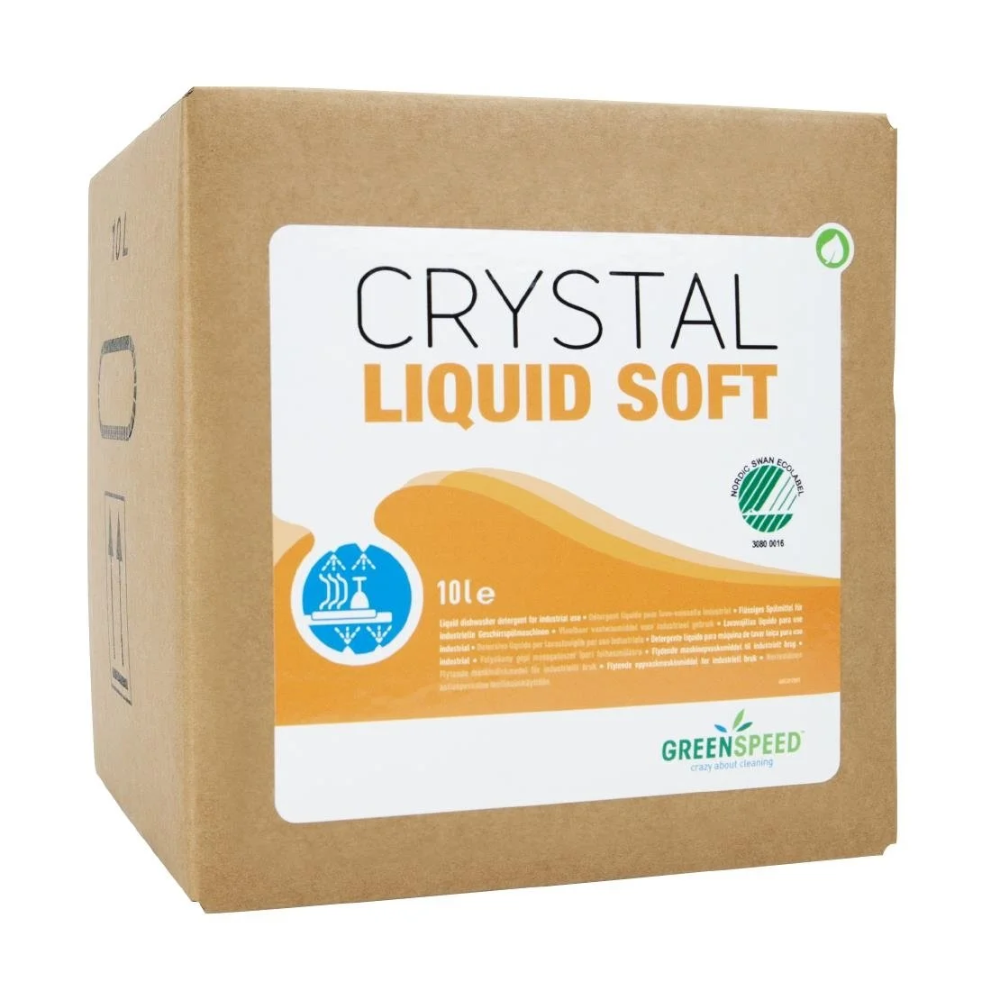 Greenspeed Crystal Liquid Soft Dishwash Detergent Bag-in-Box 10Ltr - Image 1