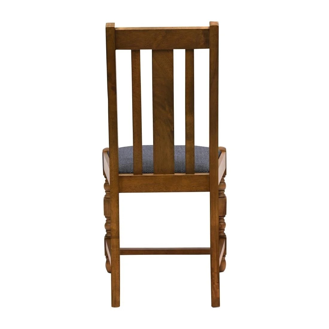 Thame Dining Chairs in Weathered Oak with Shetland Sea Seat (6 Pack) - Image 2