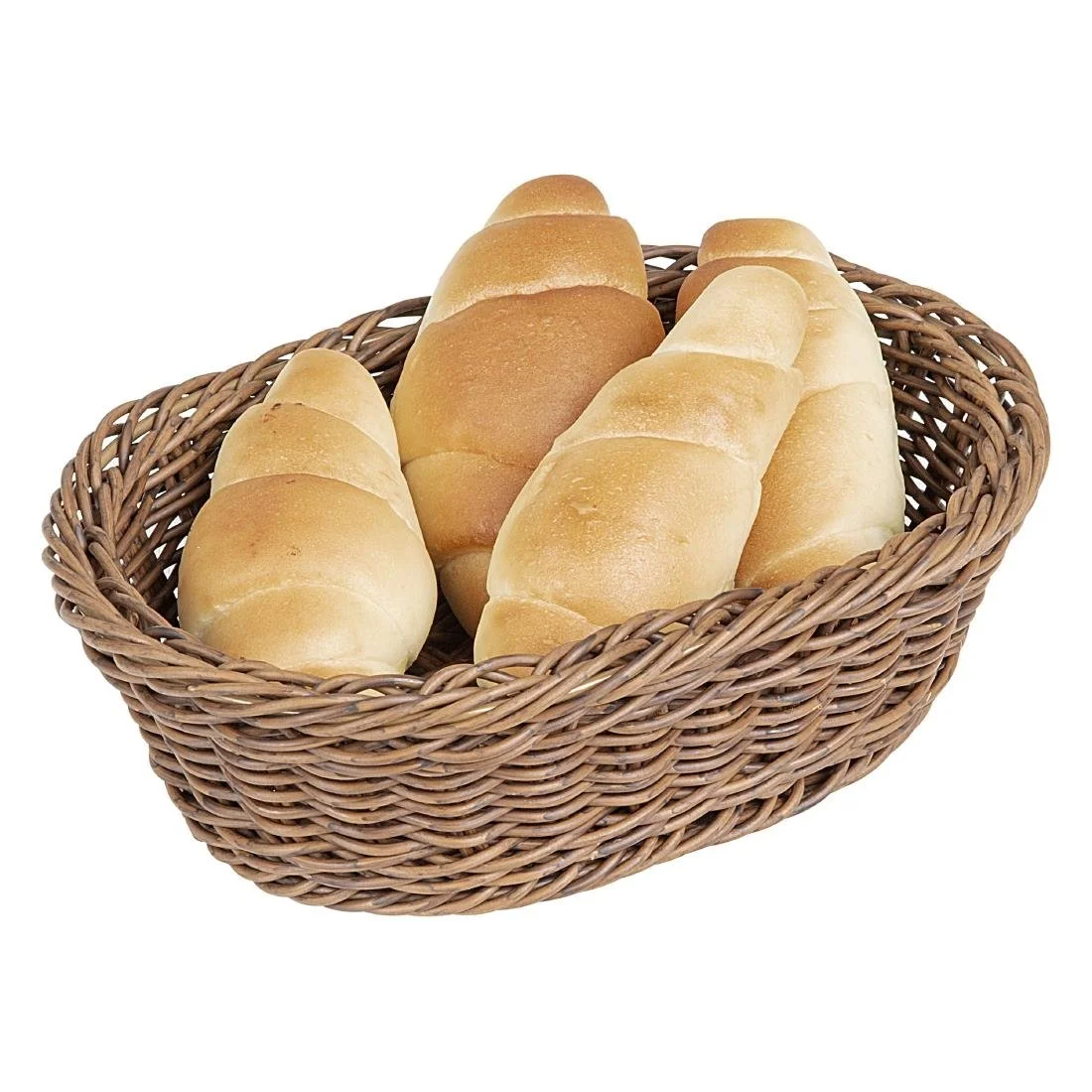 Olympia Polywicker Oval Basket Dark Brown 240x170mm - Image 7