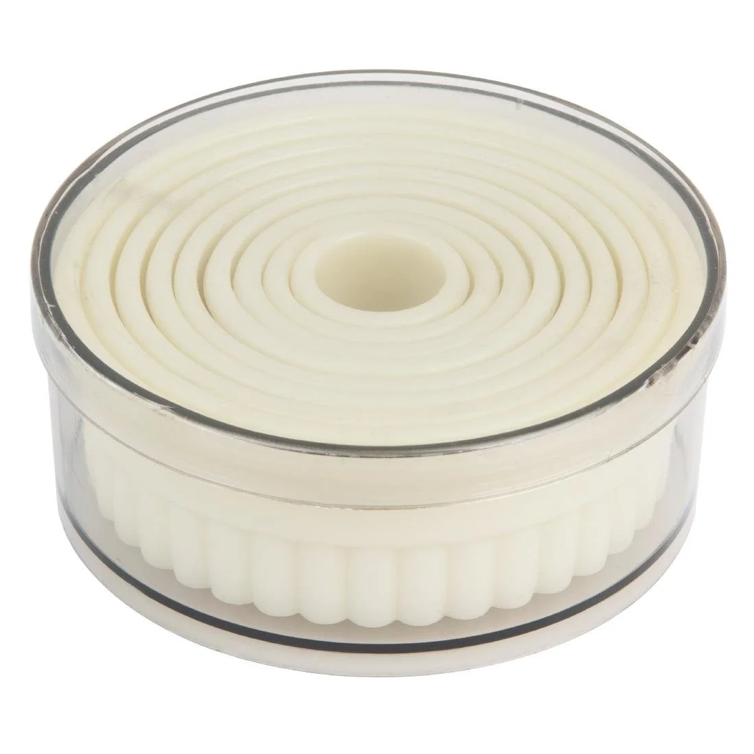 Vogue Serrated Round Pastry Cutters Nylon ( 9 Pack) - Image 1