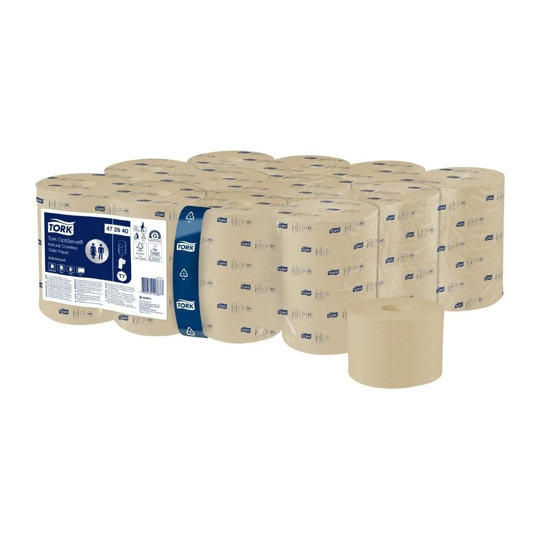 Tork OptiServe Coreless Toilet Paper Natural T7 (24 Pack) - Image 2