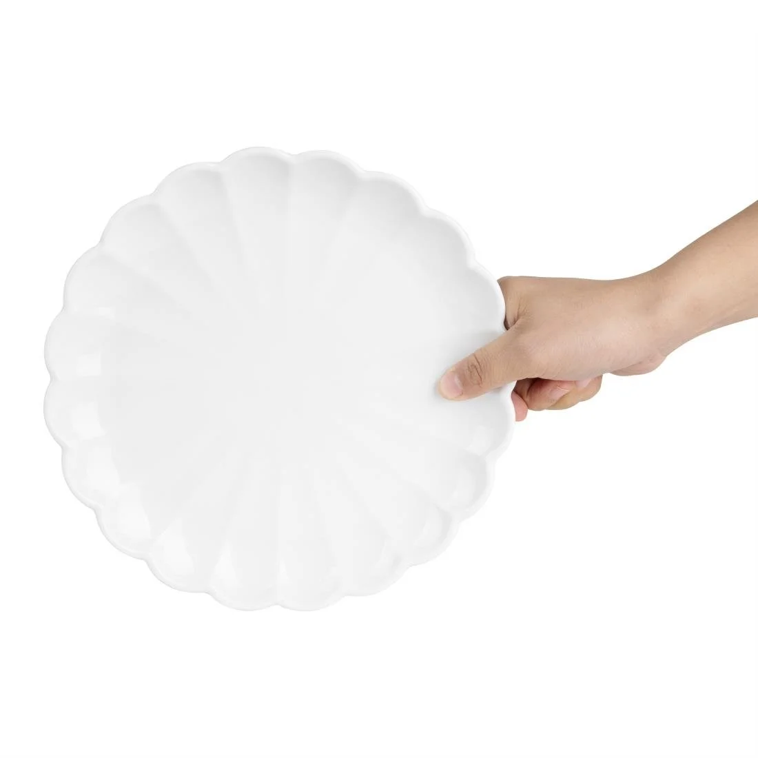 Olympia Bloom Scalloped Plates White 226mm (6 Pack) - Image 8