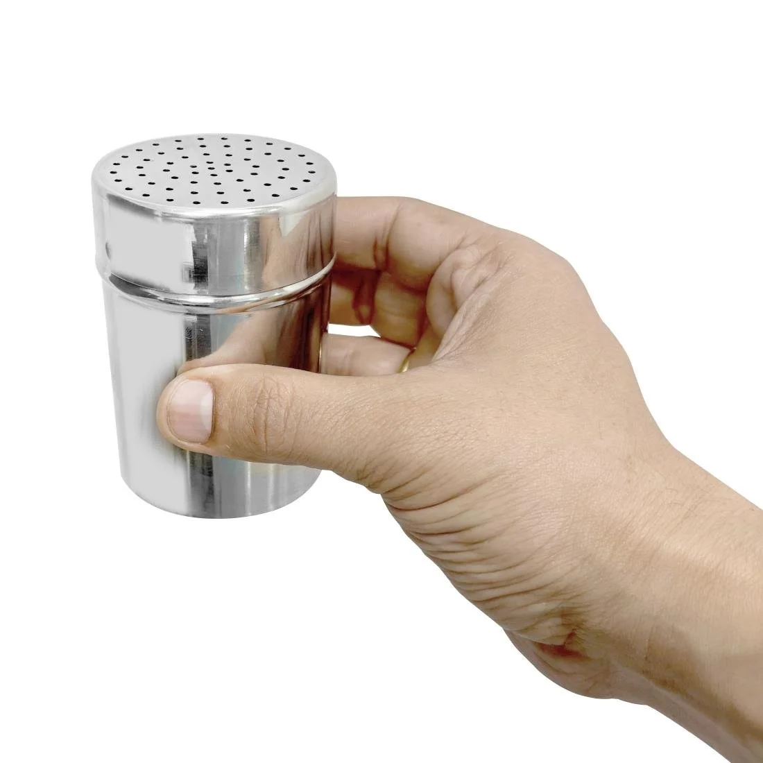 Nisbets Essentials 8oz Dredger with 1.5mm Holes - Image 4