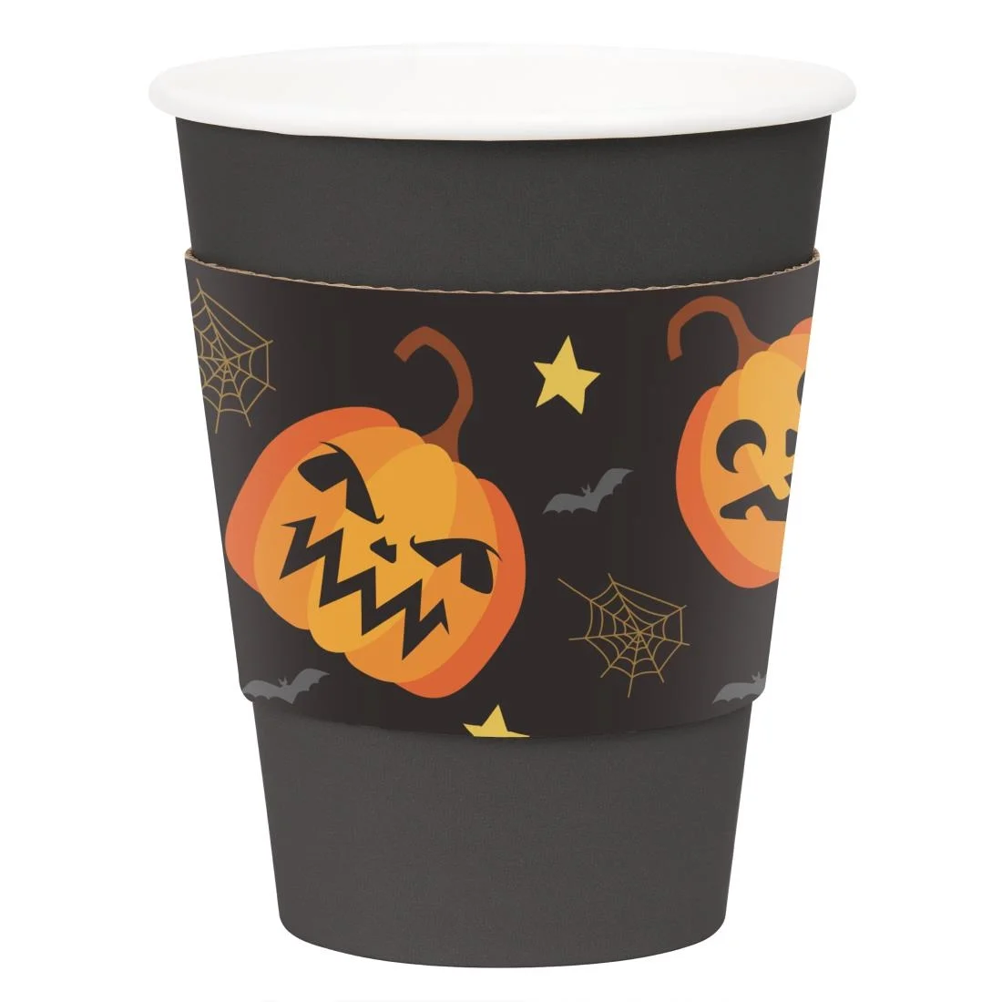 Fiesta Recyclable Halloween Cups Sleeves for 12oz Hot Cups (100 Pack) - Image 3