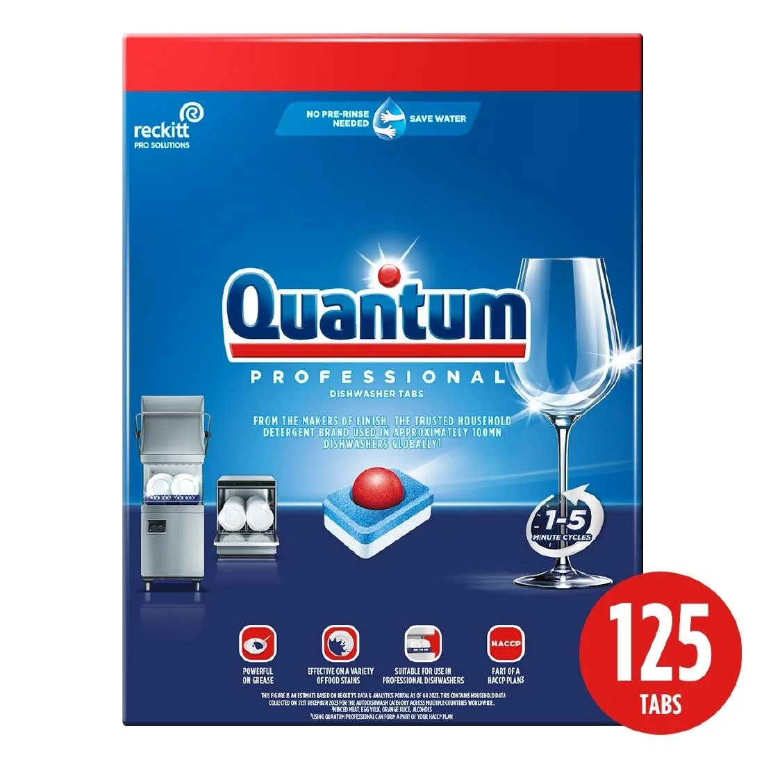 Quantum Professional Dishwasher Tablets (125 Pack) - Image 2