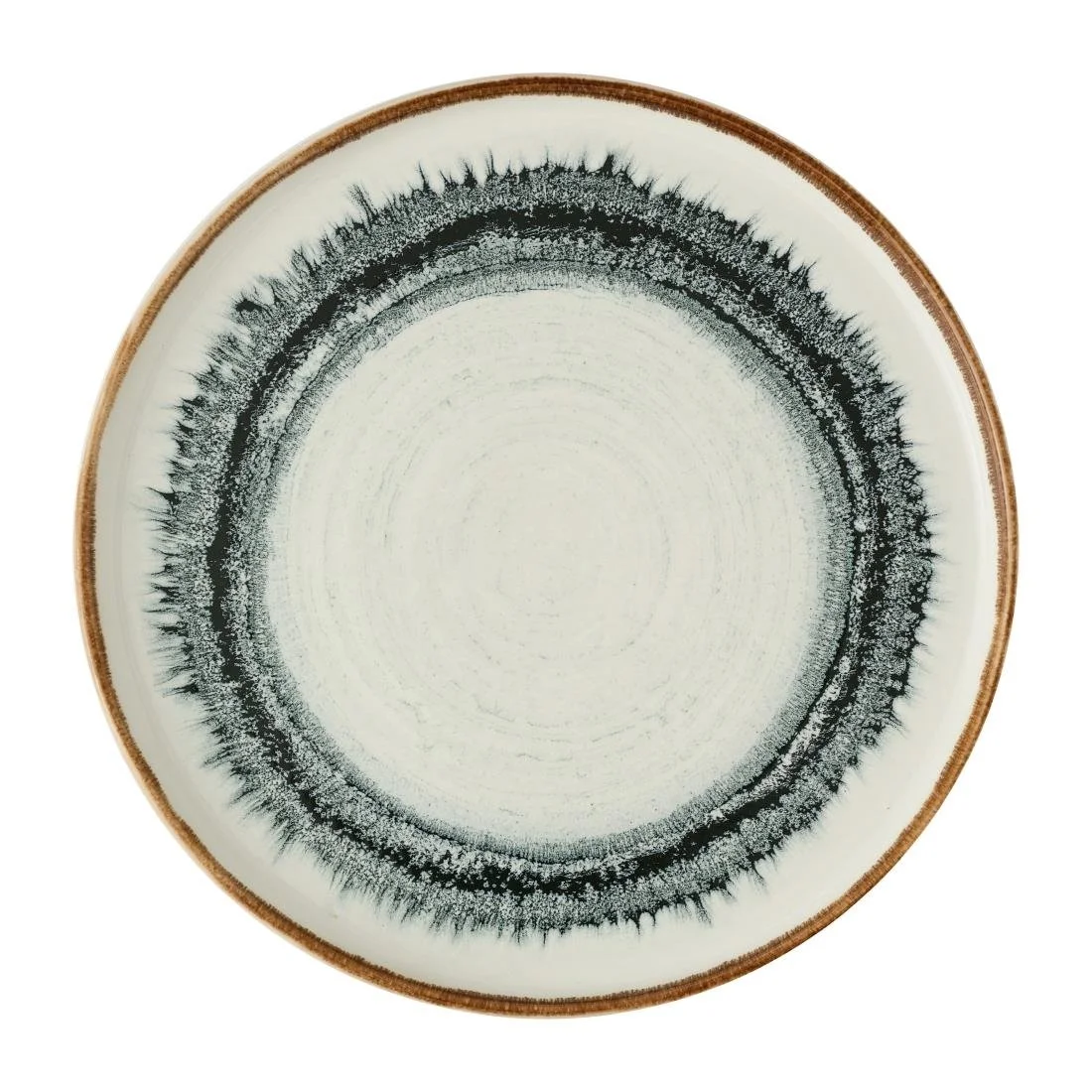 Dudson Harvest Flare Natural Walled Plates 260mm (6 Pack) - Image 1