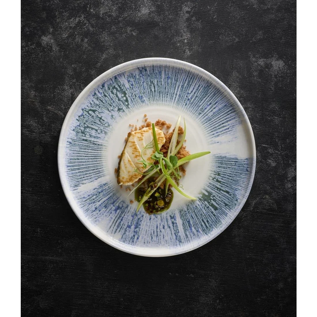 Churchill Lyra Blue Walled Plates 210mm (6 Pack) - Image 4