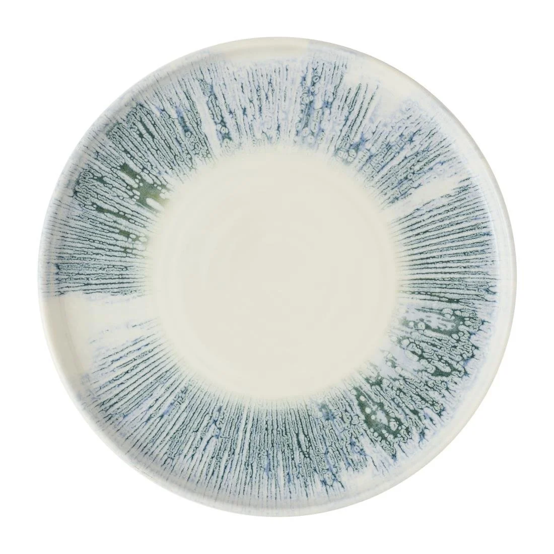 Churchill Lyra Blue Walled Plates 260mm (6 Pack) - Image 1