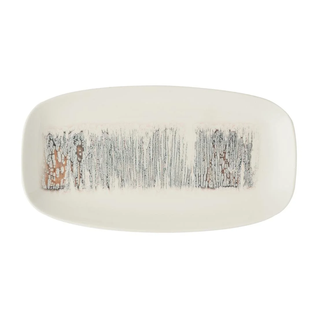 Churchill Lyra Pink Oblong Platters 355x189mm (6 Pack) - Image 1