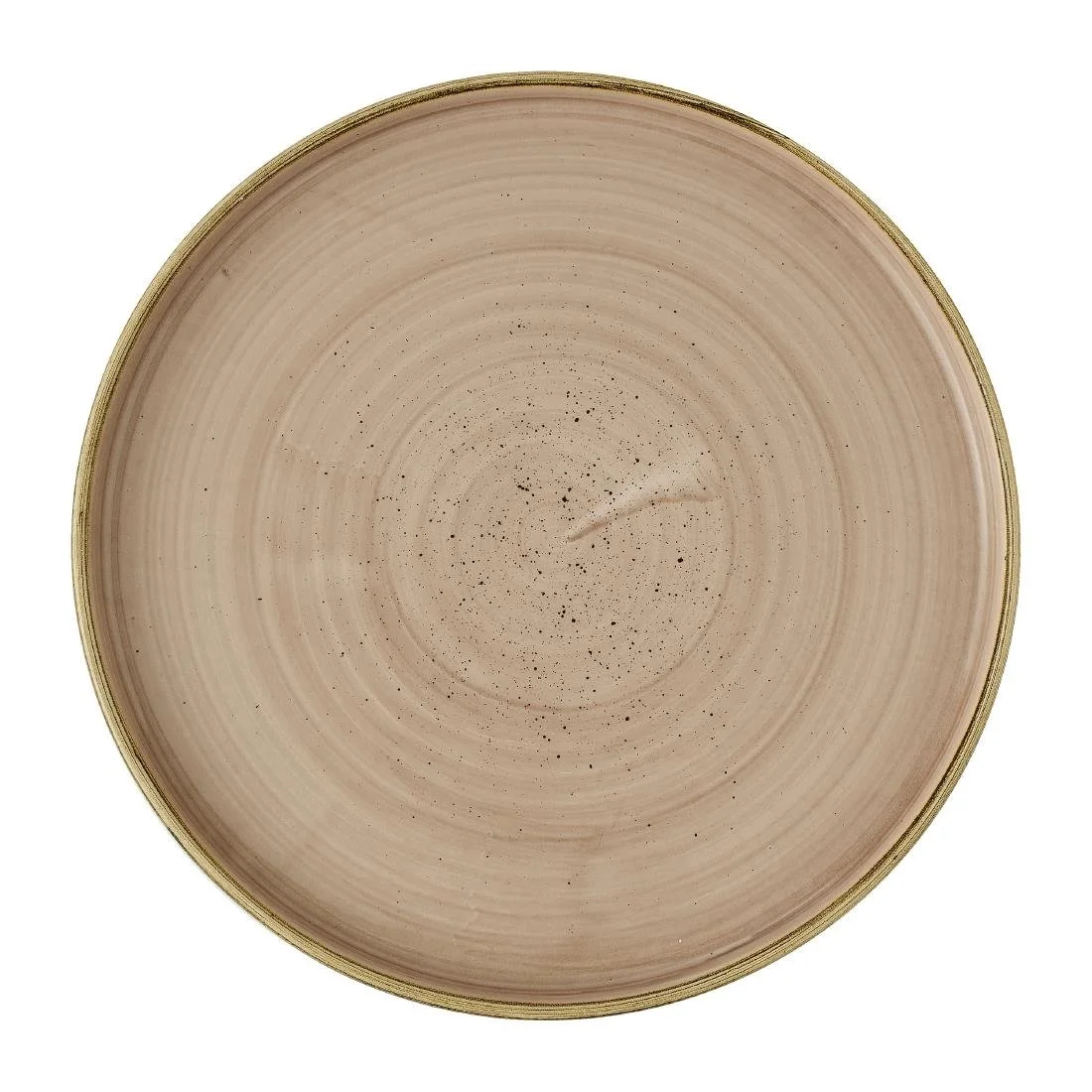 Churchill Stonecast Truffle Walled Plates 260mm (6 Pack) - Image 1