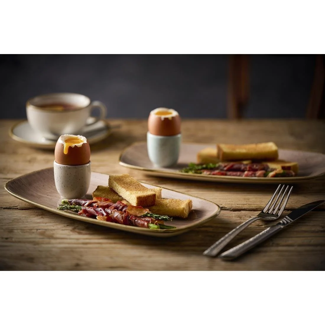 Churchill Stonecast Duck Egg Blue Egg Cups 48mm (24 Pack) - Image 2