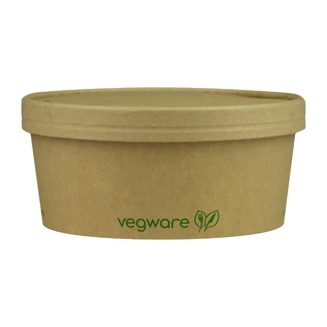 Vegware Round Food Containers Kraft 150-Series 750ml (300 Pack) - Image 1