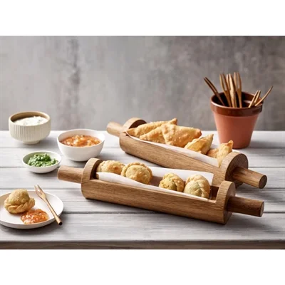 Playground Rolling Pin Recessed Oak 360mm - Image 1