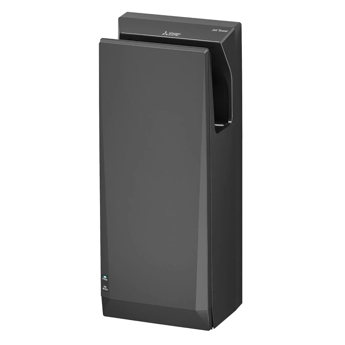Mitsubishi Wave i01 Jet Towel Slim Heated Hand Dryer Black - Image 1