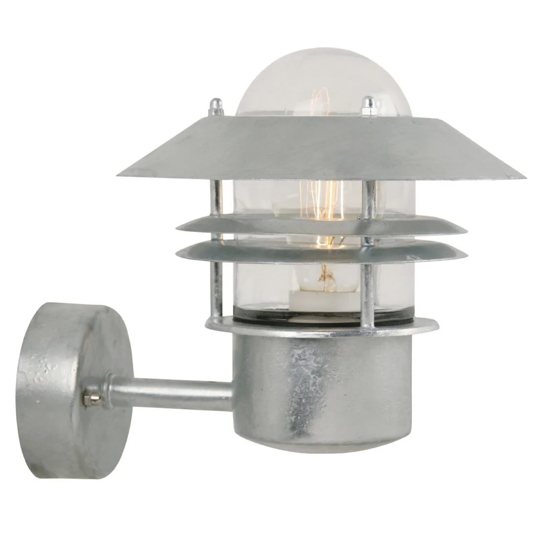 Nordlux Blokhus Up Outdoor Wall Light Galvanised - Image 1