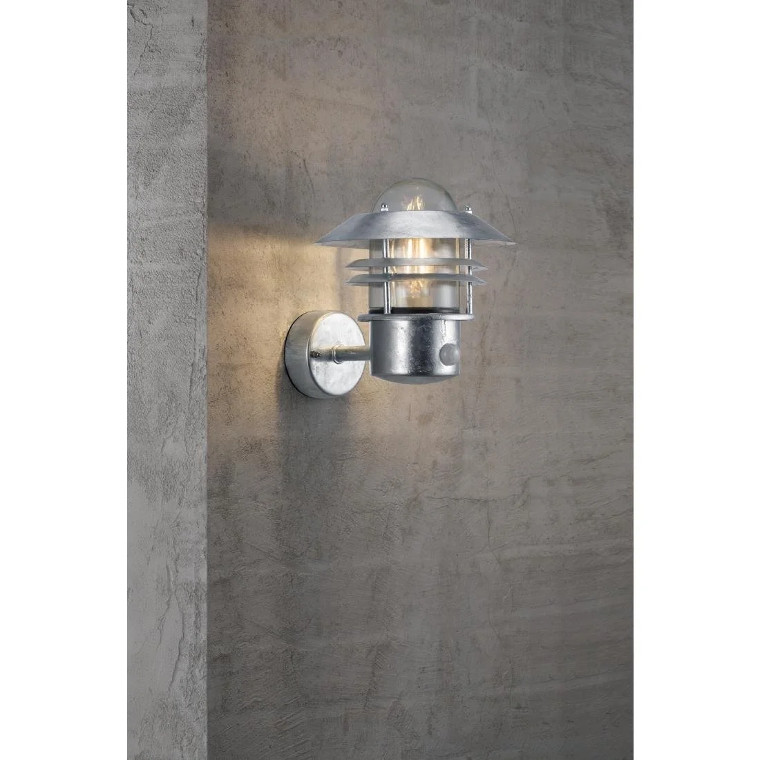 Nordlux Blokhus Up Sensor Outdoor Wall Light Galvanised - Image 2