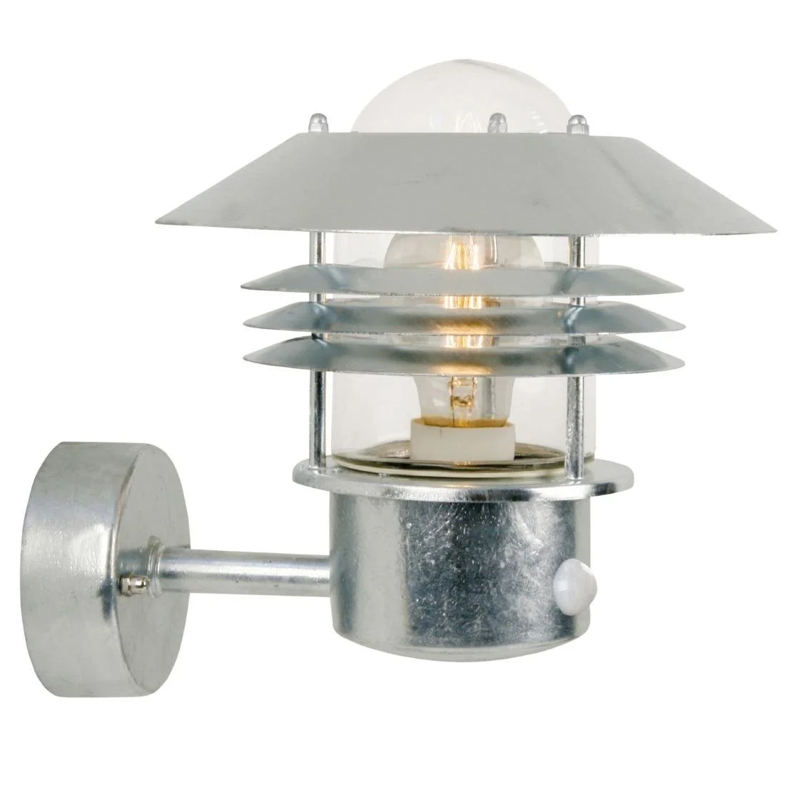 Nordlux Vejers Sensor Outdoor Wall Light Galvanised - Image 1