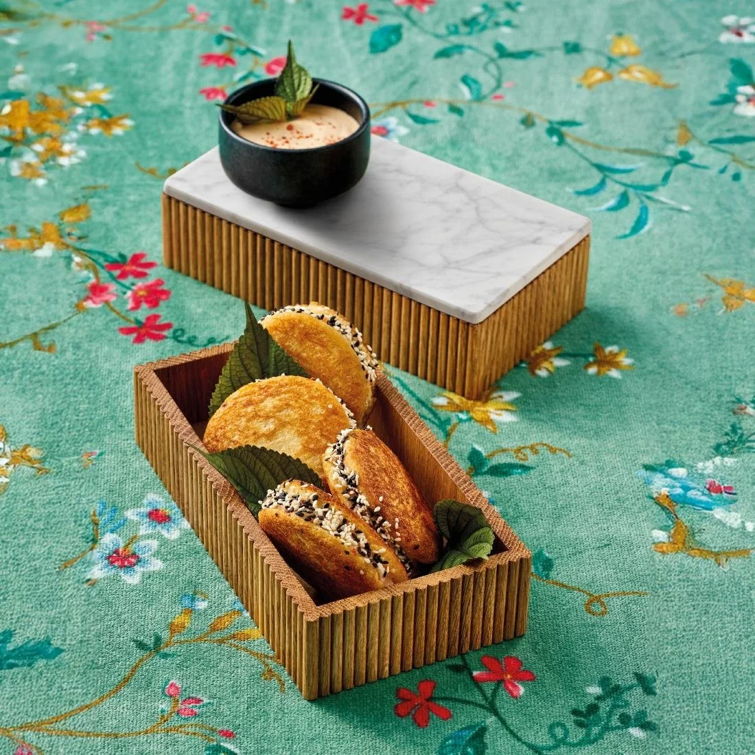 Playground Cesto Rectangular Lid/Plate Marble 210x110mm - Image 4