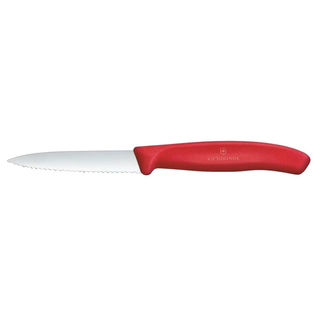 Victorinox Swiss Classic Paring Knife Wavy Pointed Tip Red 19cm - Image 2