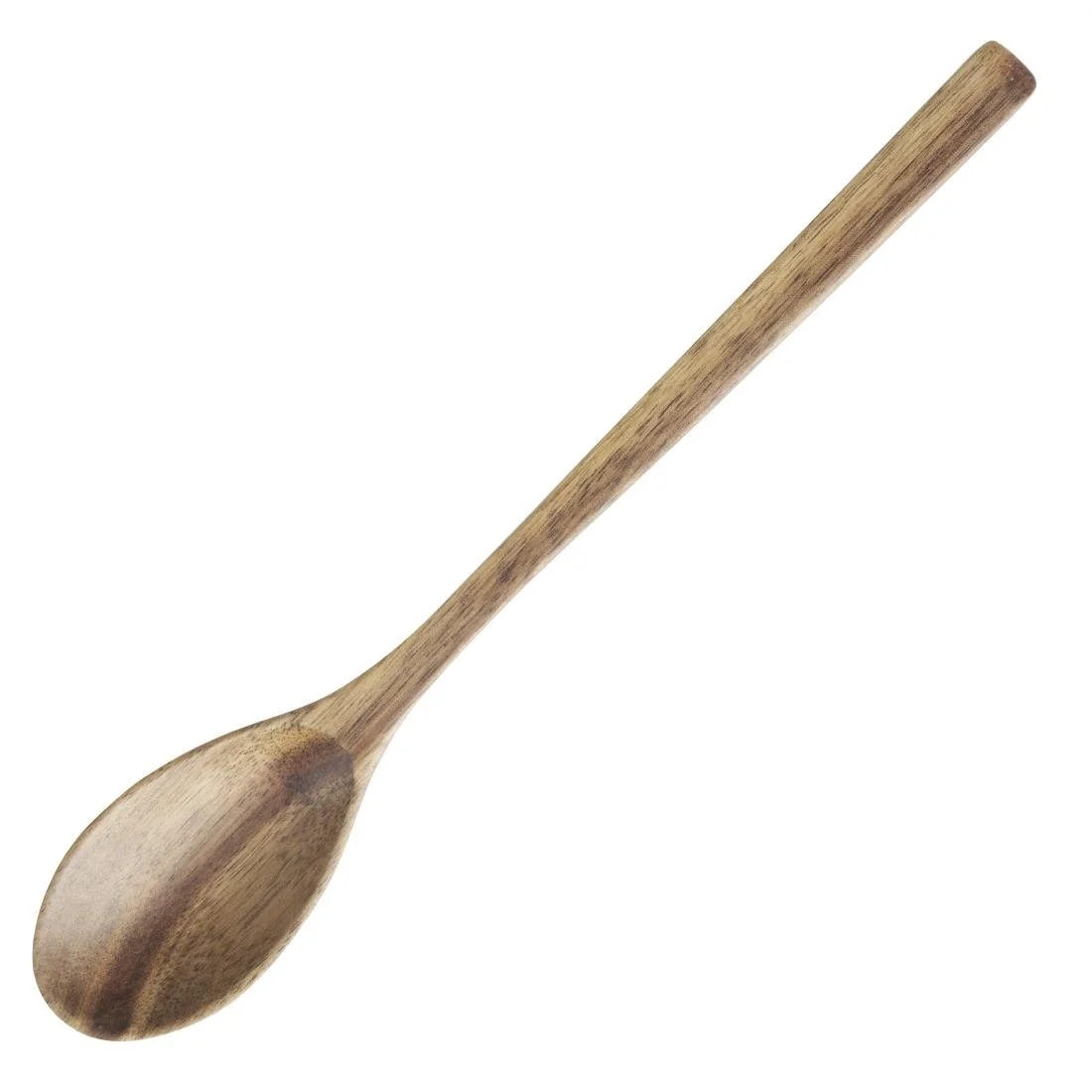 Olympia Miso Acacia Wood Ramen and Pho Spoon - 240mm (Box 6) - Image 1