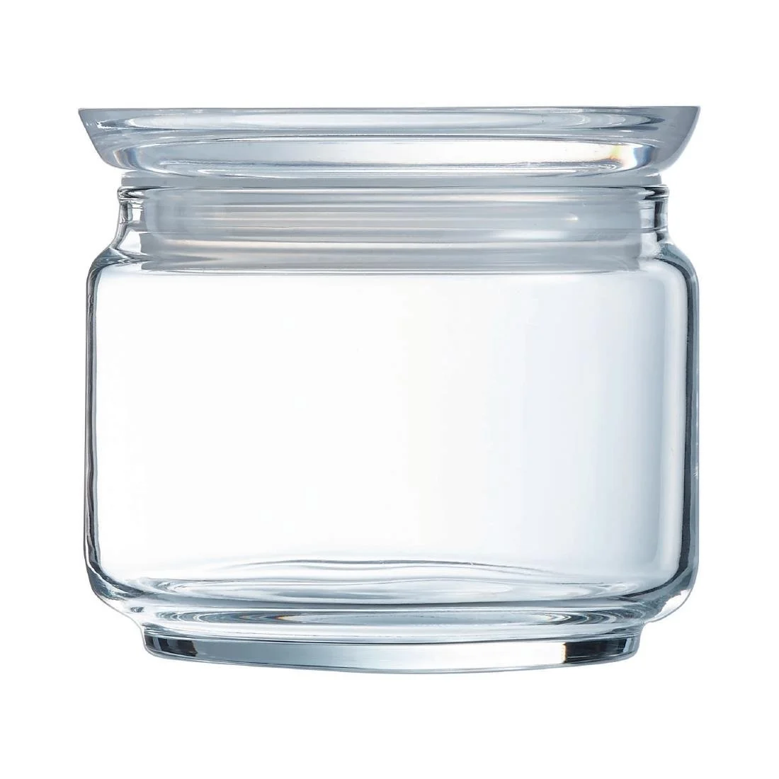 Luminarc Pure Jars with Glasses Lids 500ml (6 Pack) - Image 1